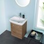 Geberit Selnova 500mm Vanity Unit & Basin - Hickory