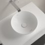 Villeroy & Boch Loop & Friends 380mm Round Countertop Basin with Overflow - Stone White