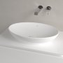 Villeroy & Boch Loop & Friends 560 x 380mm Oval Countertop Basin with Overflow - Stone White