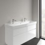 Villeroy & Boch Collaro 1200mm Vanity Basin with 2 Tap Holes & Overflow - White Alpin (CeramicPlus)