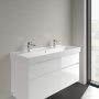 Villeroy & Boch Collaro 1200mm Vanity Basin with 2 Tap Holes & Overflow - Stone White (CeramicPlus)