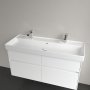 Villeroy & Boch Collaro 1200mm Vanity Basin with 2 Tap Holes & Overflow - Stone White (CeramicPlus)