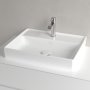 Villeroy & Boch Collaro 550mm Basin with 1 Tap Hole & without Overflow - Stone White (CeramicPlus)