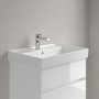 Villeroy & Boch Collaro 650mm Basin with 1 Tap Hole & Overflow - Stone White (CeramicPlus)