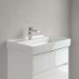 Villeroy & Boch Collaro 650mm Basin with 1 Tap Hole & without Overflow - White Alpin