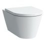 Kartell by Laufen Rimless Wall Hung Toilet Pan - White LCC