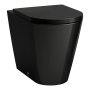 Kartell by Laufen Rimless Floorstanding Back to Wall Toilet Pan - Gloss Black