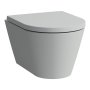 Kartell by Laufen Rimless Compact Wall Hung Toilet Pan - Matt Grey