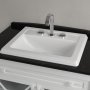 Villeroy & Boch Hommage 630mm 3 Tap Hole Inset Basin - White Alpin