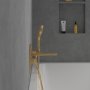 Villeroy & Boch Architectura Square Concealed Bath-Shower Mixer with Diverter - Brushed Gold