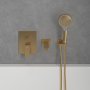 Villeroy & Boch Architectura Square Concealed Bath-Shower Mixer with Diverter - Brushed Gold