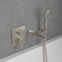 Villeroy & Boch Architectura Square Concealed Bath-Shower Mixer with Diverter - Matt Brushed Nickel