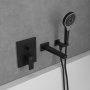 Villeroy & Boch Architectura Square Concealed Bath-Shower Mixer with Diverter - Matt Black