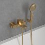 Villeroy & Boch Architectura Square Single-Lever Bath & Shower Mixer - Brushed Gold - Brushed Gold