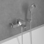 Villeroy & Boch Architectura Square Single-Lever Bath & Shower Mixer - Chrome - Chrome