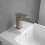 Villeroy & Boch Architectura Square Bidet Mixer - Matt Brushed Nickel