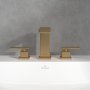 Villeroy & Boch Mettlach Deck Mounted Three-Hole Basin Mixer - Brushed Gold