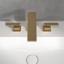 Villeroy & Boch Mettlach Deck Mounted Three-Hole Basin Mixer - Brushed Gold