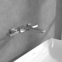 Villeroy & Boch Mettlach Wall Mounted Three-Hole Basin Mixer - Chrome