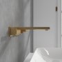 Villeroy & Boch Mettlach Wall Mounted Three-Hole Basin Mixer - Brushed Gold