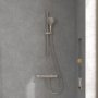 Villeroy & Boch Universal Exposed Round Thermostatic Shower Mixer - Matt Brushed Nickel