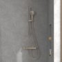 Villeroy & Boch Universal Exposed Square Thermostatic Shower Mixer - Matt Brushed Nickel