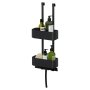 Coram 2-Store 250mm Hanging Shower Caddy - Black