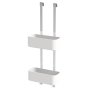 Coram 2-Store 250mm Hanging Shower Caddy - White