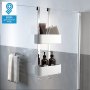 Coram 2-Store 250mm Hanging Shower Caddy - White