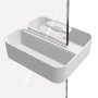 Coram 2-Store Clip-On Shower Basket - White