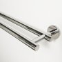 Coram Boston 581mm Double Towel Rail - Polished Stainless Steel