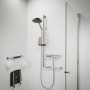 Coram Boston Comfort & Safety Grab Bar & Shower Riser Rail (Left Hand) - Polished Stainless Steel