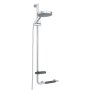 Coram Boston Comfort & Safety Grab Bar & Shower Riser Rail (Left Hand) - Polished Stainless Steel