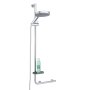 Coram Boston Comfort & Safety Grab Bar & Shower Riser Rail (Left Hand) - Polished Stainless Steel