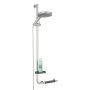 Coram Boston Comfort & Safety Grab Bar & Shower Riser Rail (Left Hand) - Brushed Stainless Steel