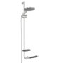 Coram Boston Comfort & Safety Grab Bar & Shower Riser Rail (Left Hand) - Brushed Stainless Steel