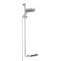 Coram Boston Comfort & Safety Grab Bar & Shower Riser Rail (Left Hand) - Brushed Stainless Steel