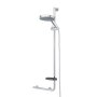 Coram Boston Comfort & Safety Grab Bar & Shower Riser Rail (Right Hand) - Polished Stainless Steel