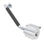 Coram Boston Comfort & Safety Grab Bar & Toilet Roll Holder with Cover (Left Hand) - Polished Stainless Steel