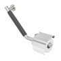 Coram Boston Comfort & Safety Grab Bar & Toilet Roll Holder with Cover (Left Hand) - Brushed Stainless Steel