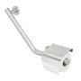 Coram Boston Comfort & Safety Grab Bar & Toilet Roll Holder with Cover (Left Hand) - Brushed Stainless Steel