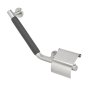 Coram Boston Comfort & Safety Grab Bar & Toilet Roll Holder with Cover (Left Hand) - Brushed Stainless Steel