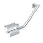 Coram Boston Comfort & Safety Grab Bar & Toilet Roll Holder with Cover (Right Hand) - Polished Stainless Steel