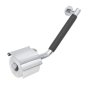 Coram Boston Comfort & Safety Grab Bar & Toilet Roll Holder with Cover (Right Hand) - Polished Stainless Steel