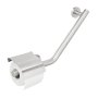 Coram Boston Comfort & Safety Grab Bar & Toilet Roll Holder with Cover (Right Hand) - Brushed Stainless Steel