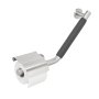 Coram Boston Comfort & Safety Grab Bar & Toilet Roll Holder with Cover (Right Hand) - Brushed Stainless Steel