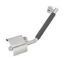 Coram Boston Comfort & Safety Grab Bar & Toilet Roll Holder with Cover (Right Hand) - Brushed Stainless Steel