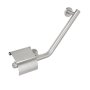 Coram Boston Comfort & Safety Grab Bar & Toilet Roll Holder with Cover (Right Hand) - Brushed Stainless Steel