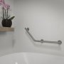 Coram Boston Comfort & Safety Grab Bar Left Hand 135 - Brushed Stainless Steel