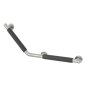 Coram Boston Comfort & Safety Grab Bar Left Hand 135 - Brushed Stainless Steel